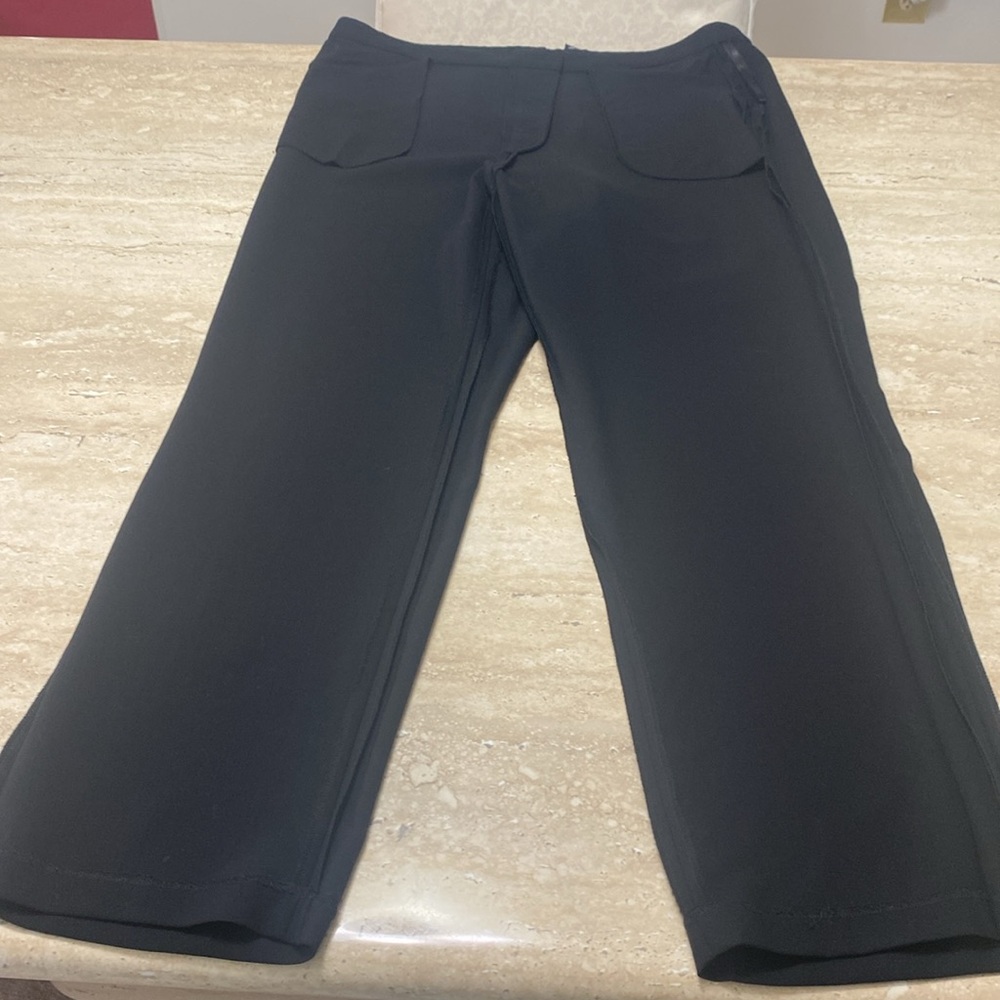 Eileen Fisher Excellent Condition Italian light weight Fabric Pants, - Picture 8 of 9